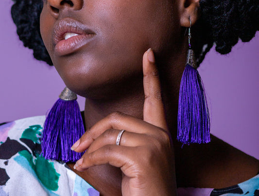 How to Match Tassel Earrings and Hair Color
