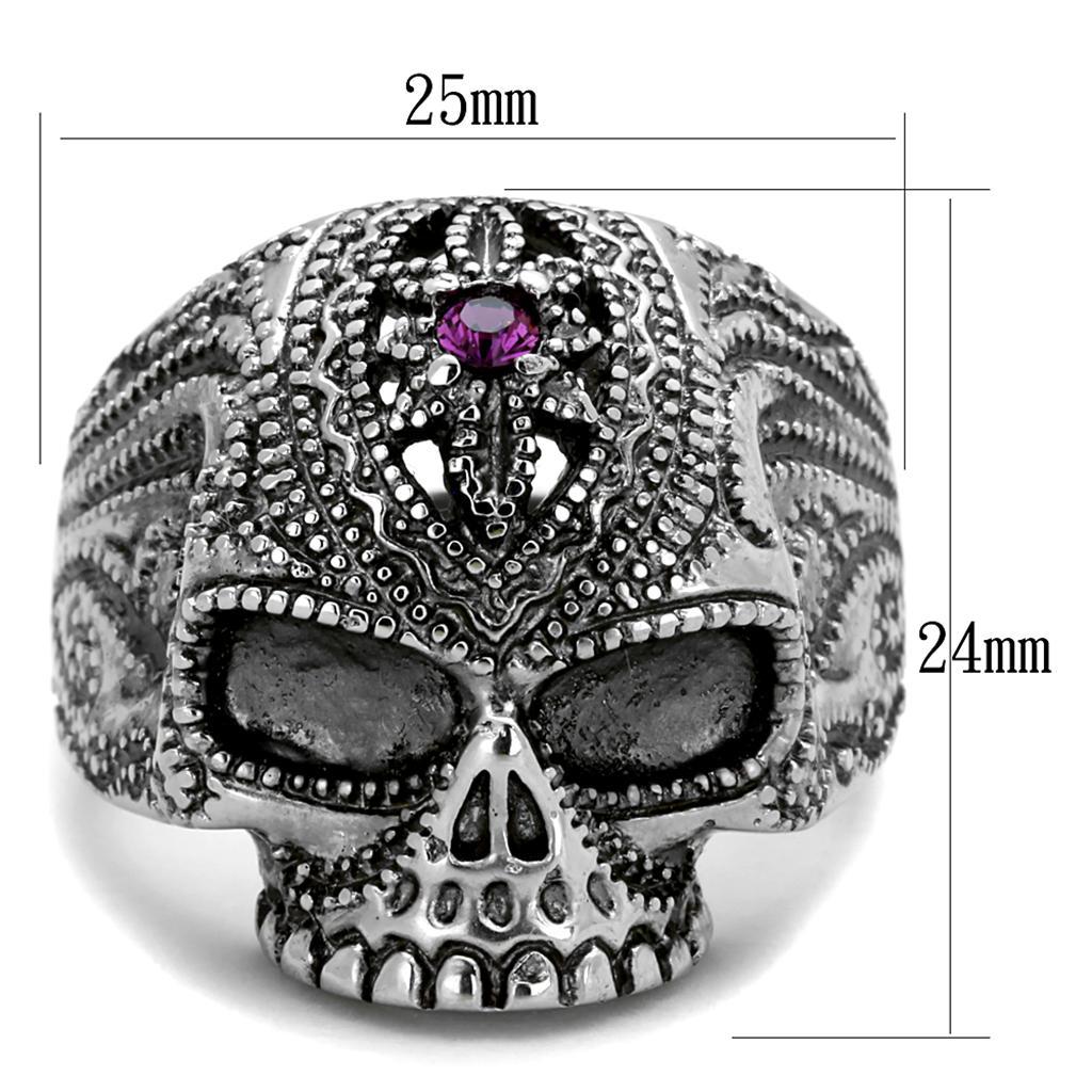 Men's Fashion Skull Native American Apache Headdress Statement Ring