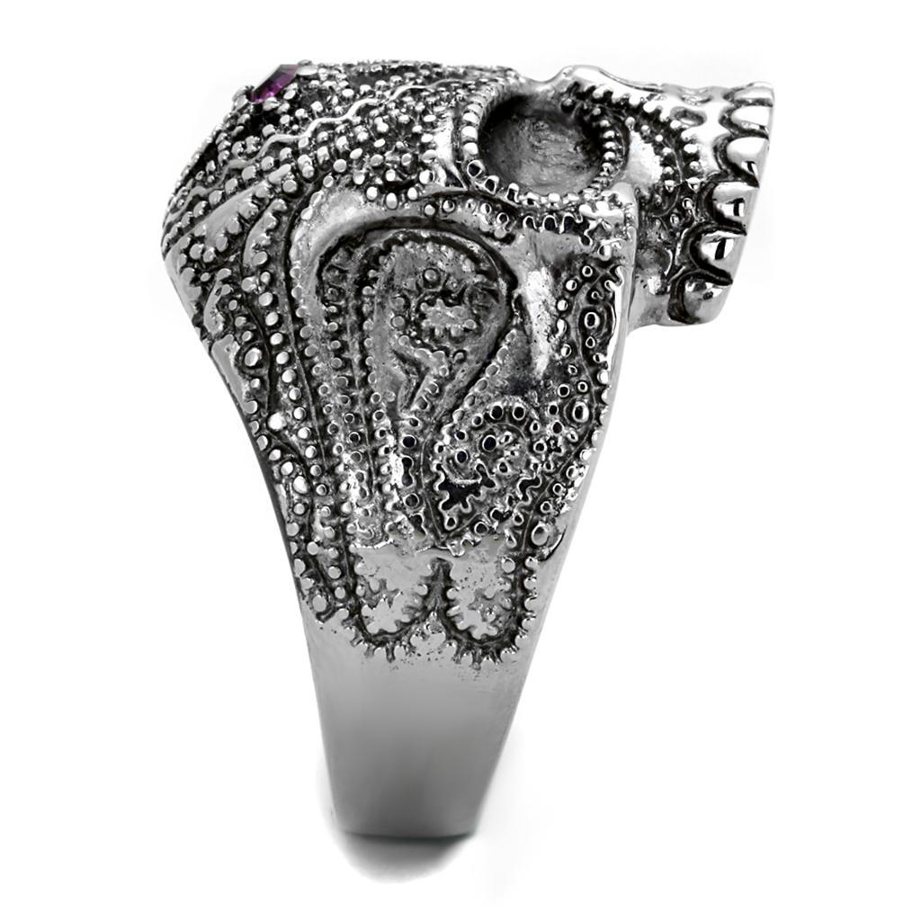 Men's Fashion Skull Native American Apache Headdress Statement Ring