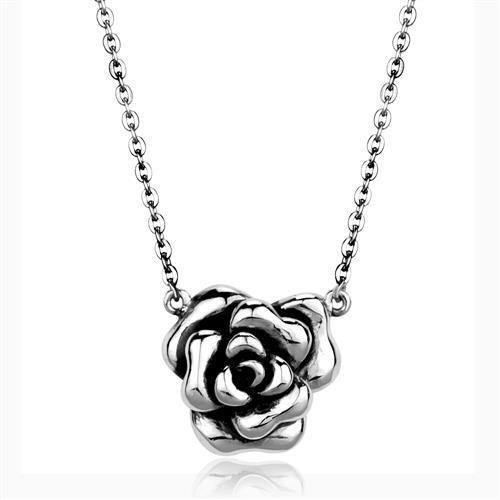 TK1932 - High polished (no plating) Stainless Steel Necklace with No Stone