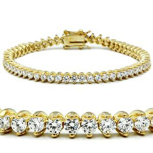Yellow Gold Cubic Zirconia Bracelet