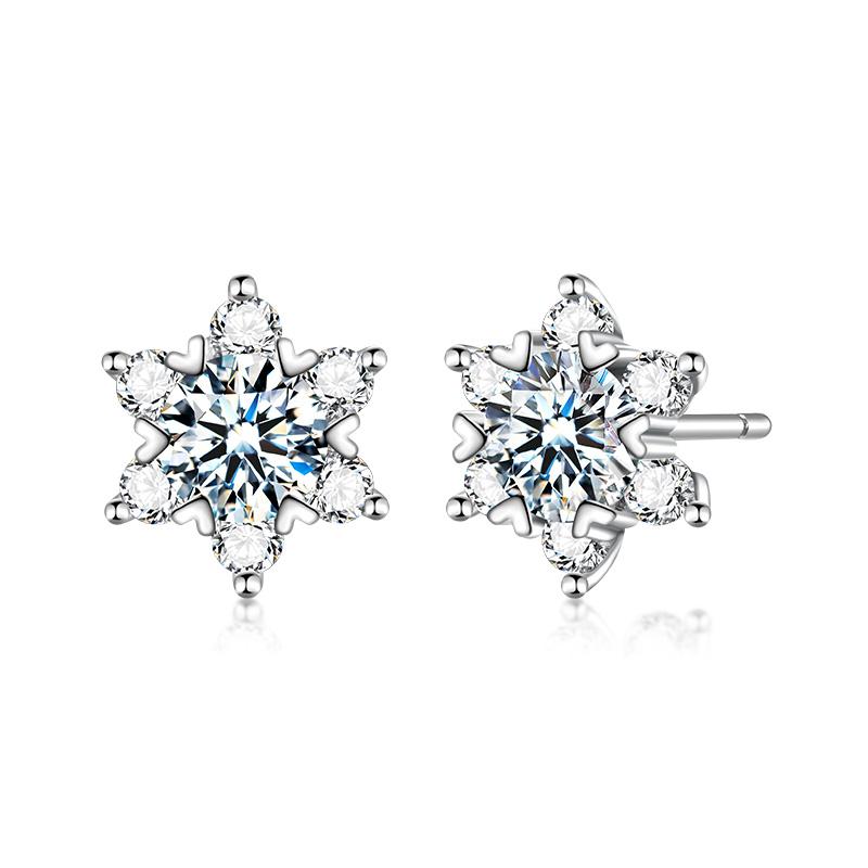 Marquise Moissanite 925 Sterling Silver Stud Earrings