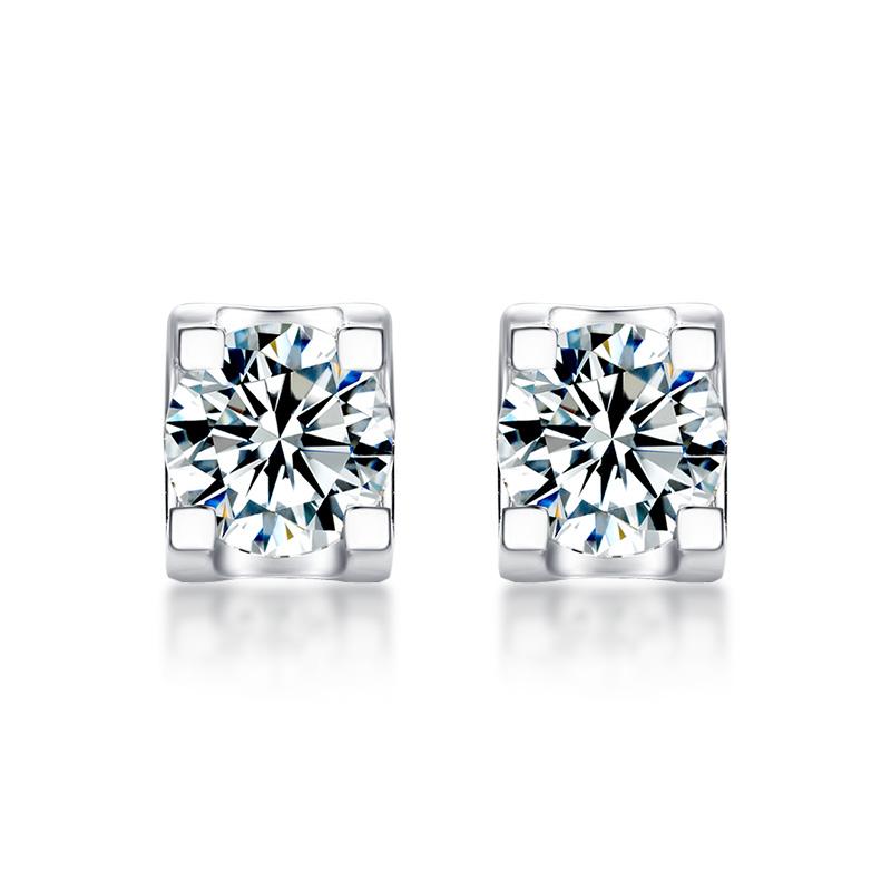 Bella Moissanite Stud Earrings