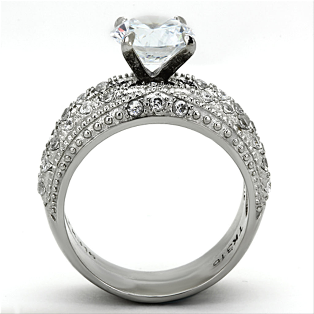 Pave Wedding Ring Set