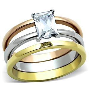 Princess Cut Ring Set