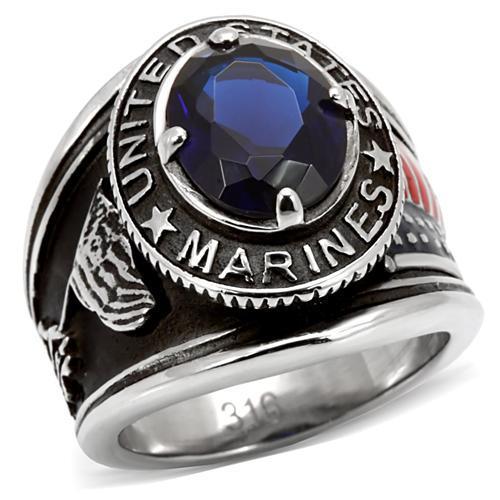 Men's Stainless Steel United States Marines Military Ring