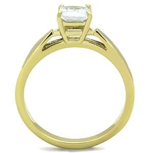 Yellow Gold Cubic Diamond Ring
