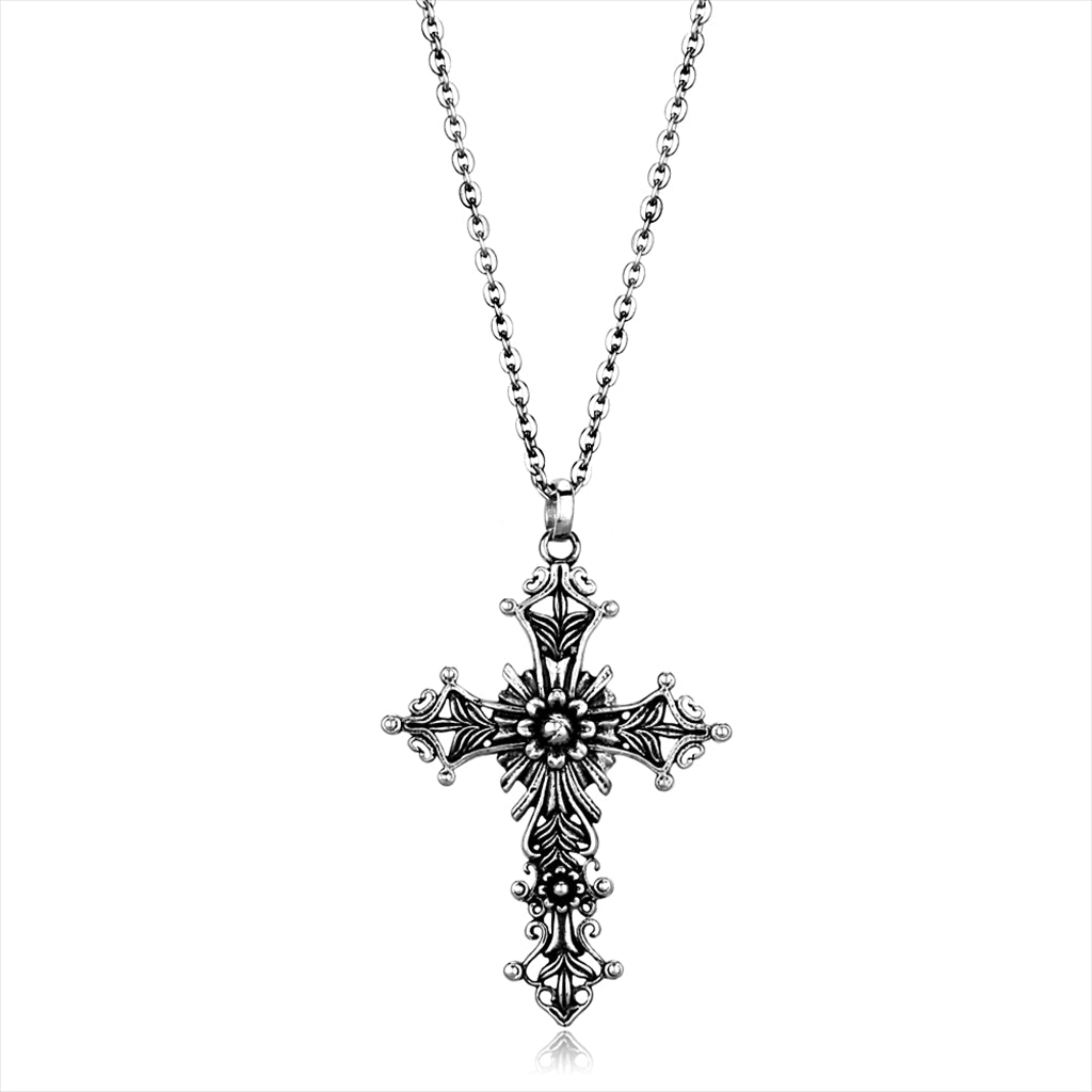 Stainless Steel Relic Momument Cross Pendant