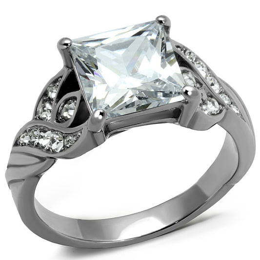 Vintage Inspired Princess Cut CZ Statement Ring