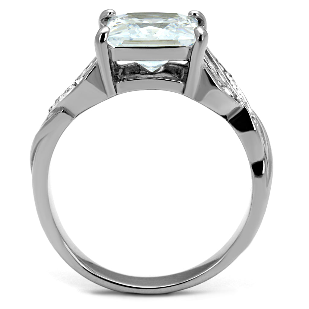 Vintage Inspired Princess Cut CZ Statement Ring