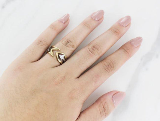 Two-toned Fashion Rings for the Holidays