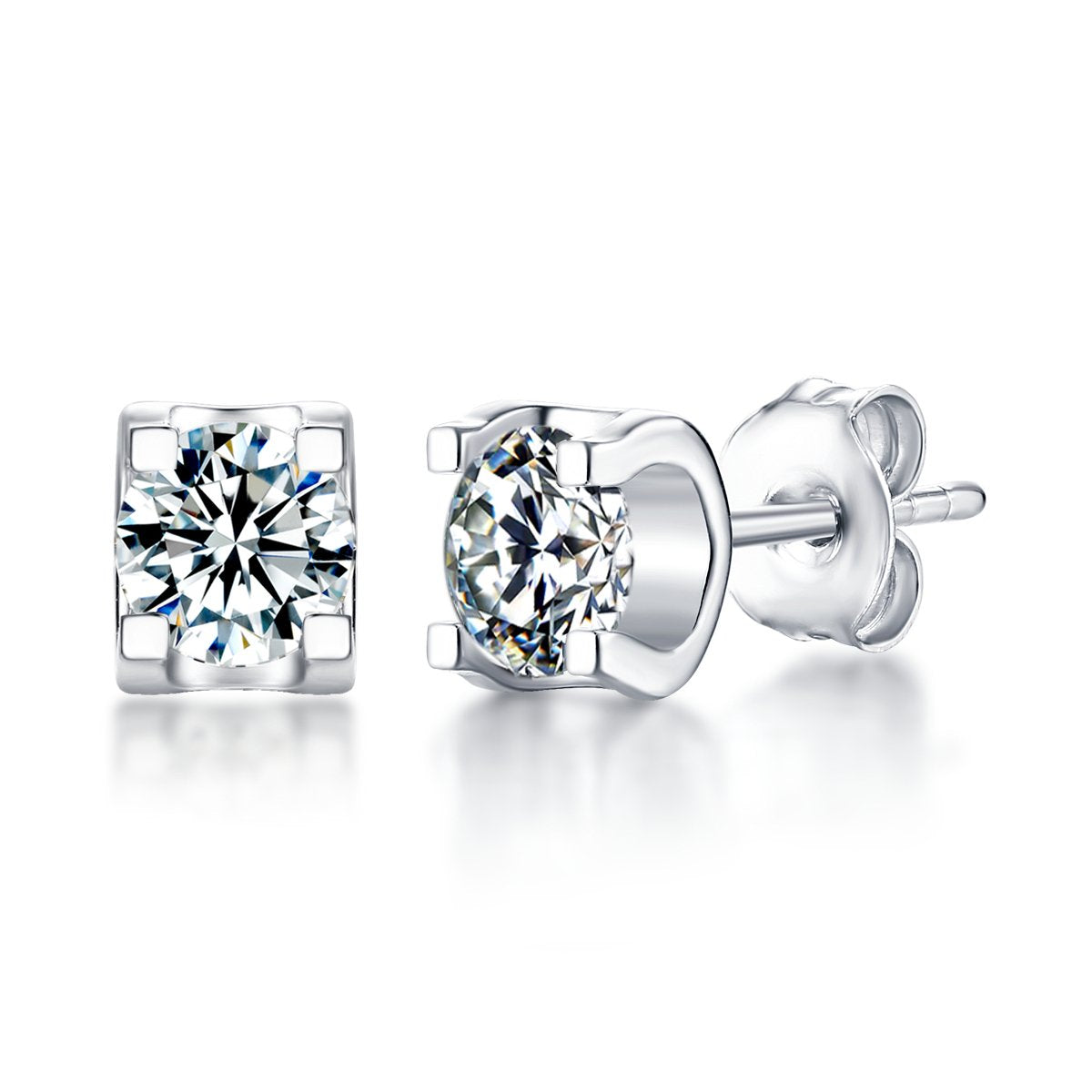 Bella Moissanite Stud Earrings