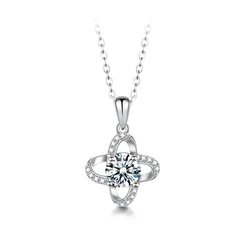 Delilah Moissanite 925 Sterling Silver Necklace