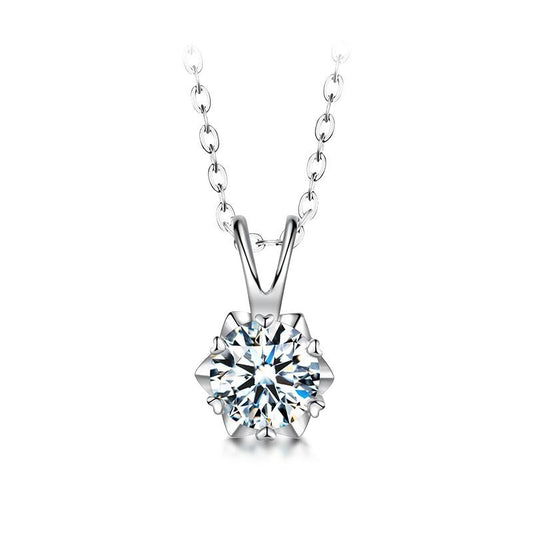 Veronique Moissanite Necklace in 925 Sterling Silver