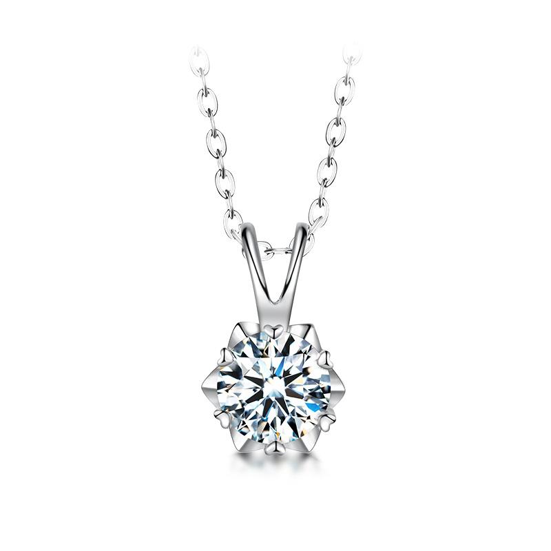 Veronique Moissanite Necklace in 925 Sterling Silver