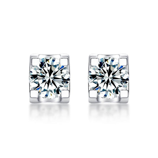 Bella Moissanite Stud Earrings