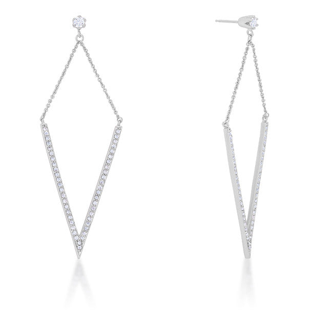 V Drop Earrings