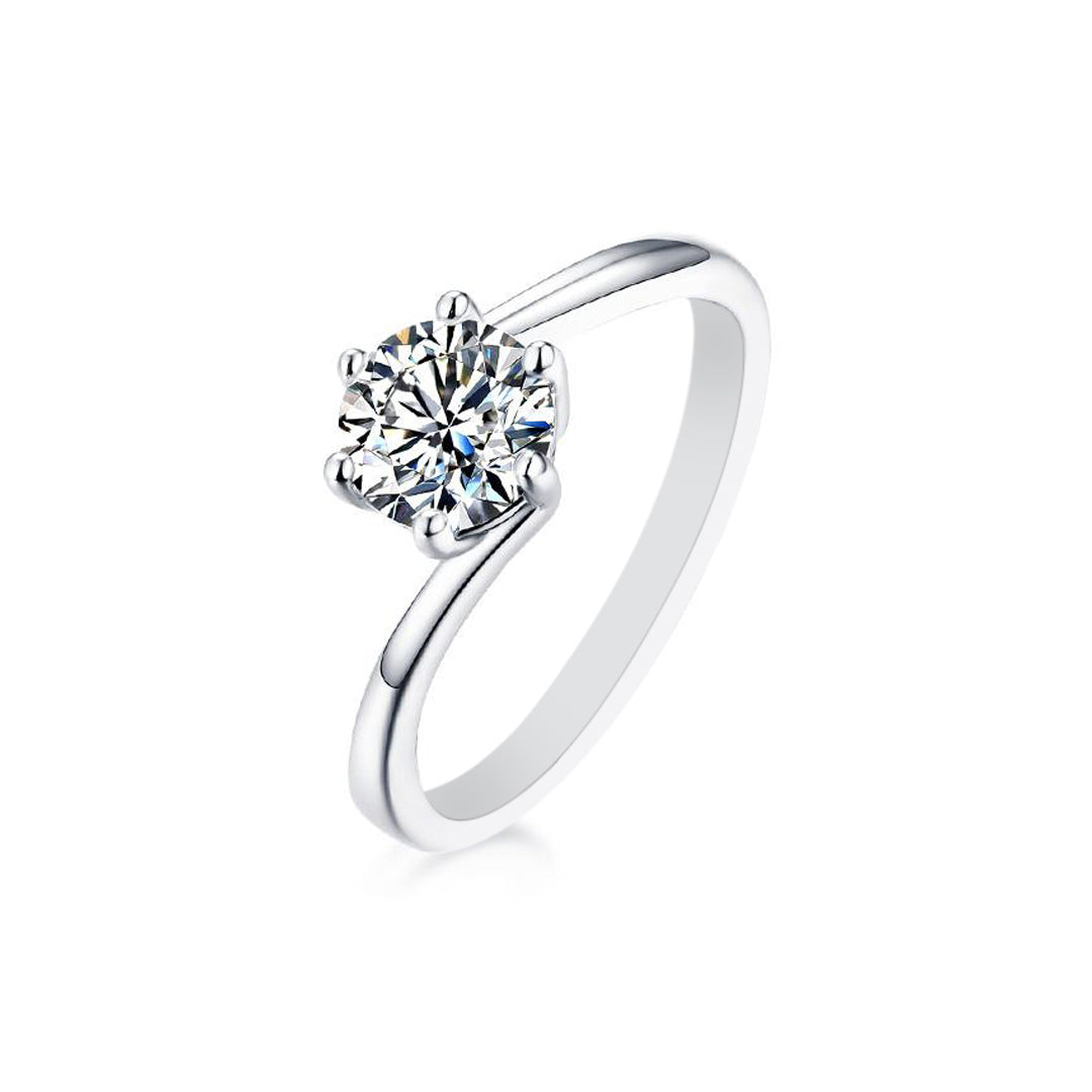 Willa Moissanite Ring in S925 Sterling Silver