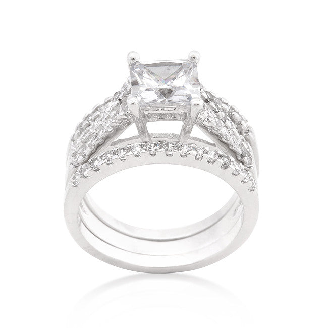 Triplet Wedding Ring Set