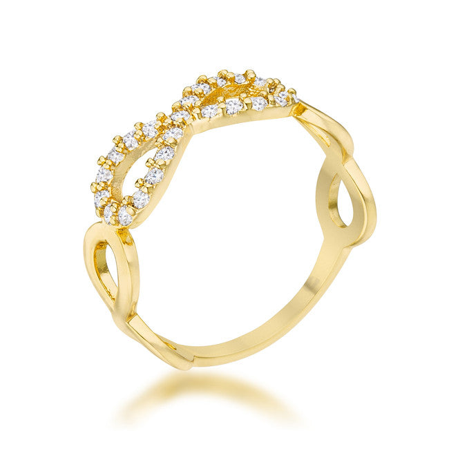 Triple Infinity Gold Ring