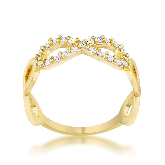 Triple Infinity Gold Ring