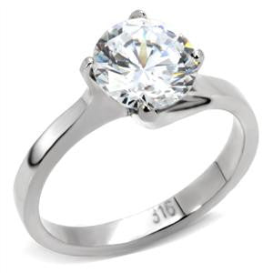 4ct. Round CZ Solitaire Ring