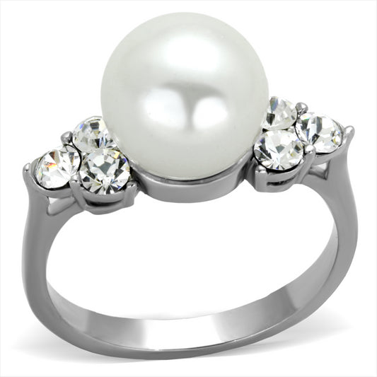 White Pearl Cocktail Ring