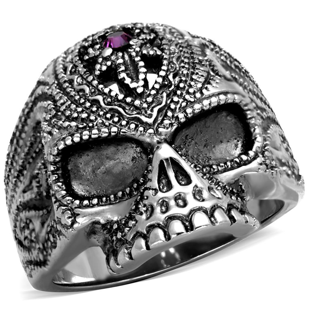 Men's Fashion Skull Native American Apache Headdress Statement Ring