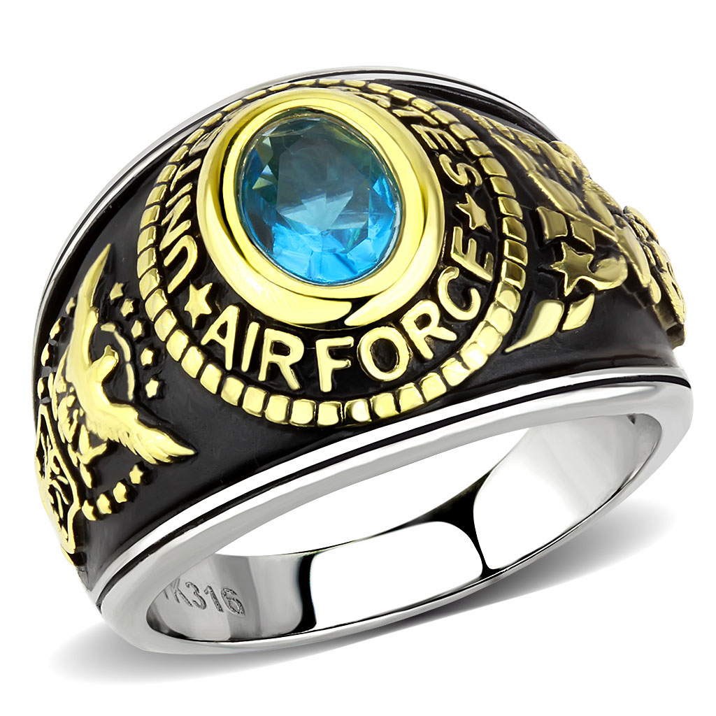 Men's Stainless Steel United States Air Force Military Ring