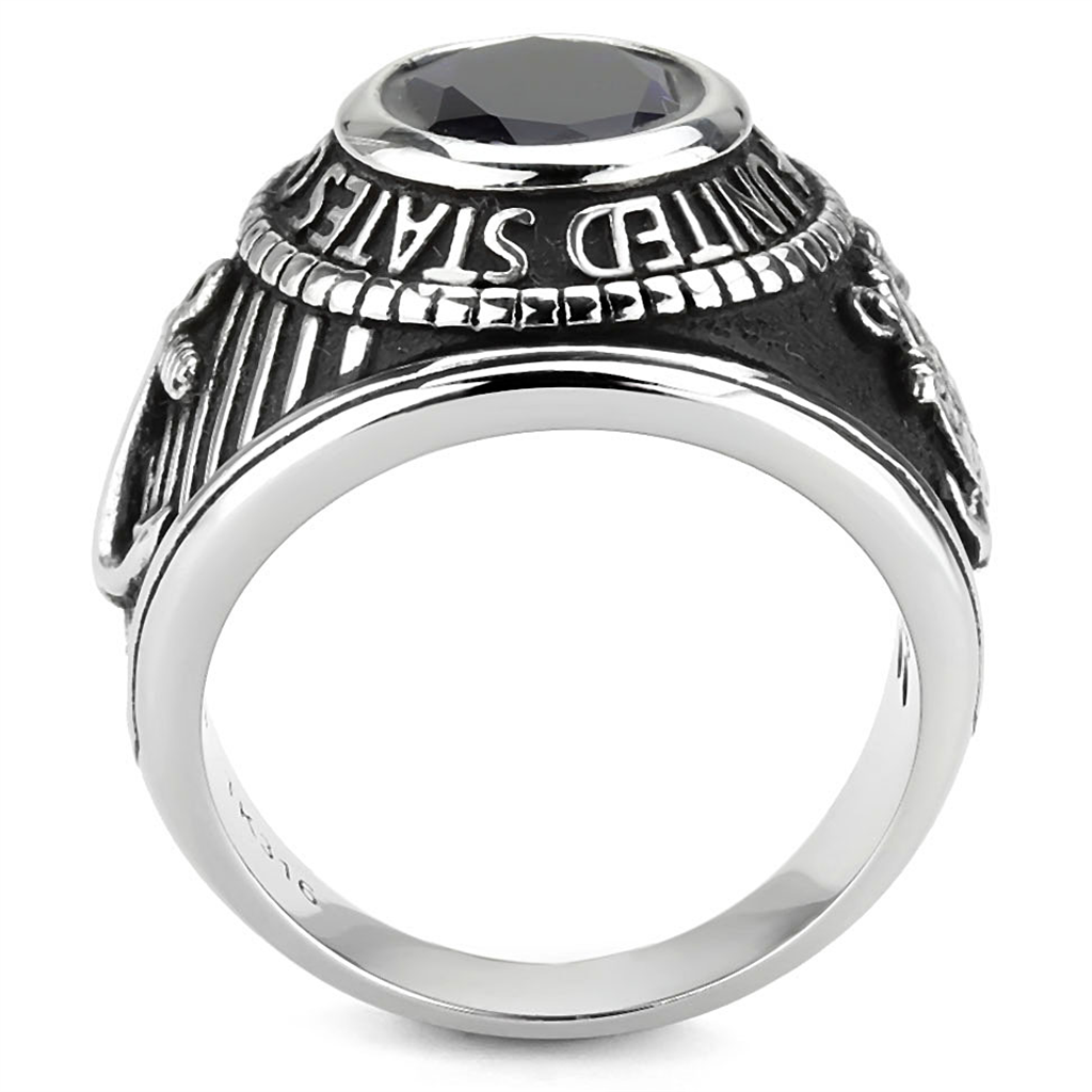 Men's Stainless Steel United States Coast Guard Military Ring