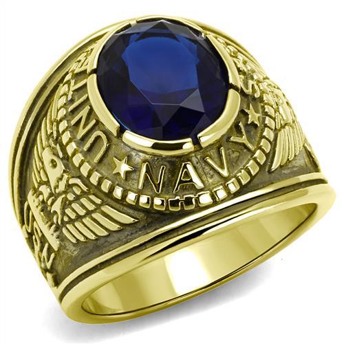 Men's Stainless Steel United States Navy Military Ring